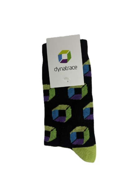 Picture of Classic Knitted Socks - Green toes & heels